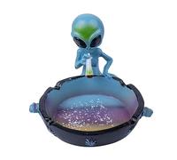 Outdoor Ash Tray, Cool Ashtrays for Cigarettes, Alien Fantasy Ashtray Decor for Home Office, Ornament Gift