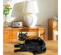 Outdoor Ashtray for, Cool Tray Sets for,Cat Ashtray Tray Holder Egyptian Tabletop Cat Shape Ornament for Car, Home, Office Decoration and Travel