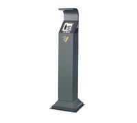 Outdoor Ashtray Freestanding, Stainless Steel Vertical Ash Column With Key, Floor Standing Ashtray Pole Stainless Steel Cigarette Smoking Holder, Pub Hotel Restaurant Garden Smokeless