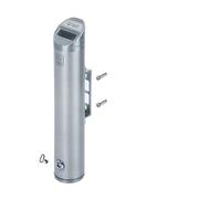 Outdoor ashtrays, Lockable Wall Mounted Ashtray Outdoor Cigarette Butt Container Aluminum Alloy Metal Ash Tray for Public Smoking Area