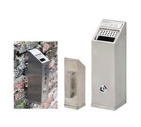 Outdoor ashtrays, Wall Mounted Ashtray Outdoor Stainless Steel Ash Bin Metal Cigarette for Commercial Shopping Centre and Arts(Color4,H 26cm)