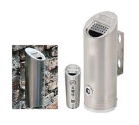 Outdoor ashtrays, Wall Mounted Ashtray Outdoor Stainless Steel Ash Bin Metal Cigarette for Commercial Shopping Centre and Arts(Color5,H 26cm)