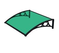 Outdoor Awning Canopy for Patio UV Protection Sun Shade for Entrance Door & Window Metal Bracket with Drainage Channel Waterproof Green (50x)