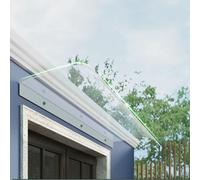 Outdoor Awning for Doors & WindowsDIY Transparent Canopy Weather Resistant Easy Installation Available in 40x40cm 80x40cm 120x40cm Sizes Versatile for Patio & Entrance Protection