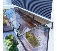 Outdoor Awning Self-Cleaning Rainwater Canopy UV Protection Window & Door Cover Double-Sided Drainage (60x100cm/23x39) - Weather Shield