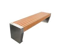 Outdoor Backless Bench, All-Weather Metal Construction, Strong Load-Bearing Capacity, Ideal for Garden, Porch, Park, Lawn