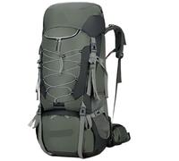 outdoor backpack 75L Camping Backpack Travel Sport Bag With Rain Cover Climbing Mountaineering Trekking Outdoor Rucksack Hiking Bag Shoulder Men(Dark green)