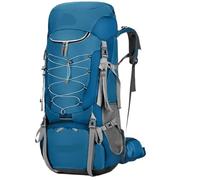 outdoor backpack 75L Camping Backpack Travel Sport Bag With Rain Cover Climbing Mountaineering Trekking Outdoor Rucksack Hiking Bag Shoulder Men(Blue)