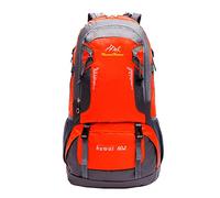 Outdoor Backpack Large Capacity 60L Hiking Bag High School Students Schoolbag Leisure Bag 1 Person Backpack Tent (Orange, One Size)
