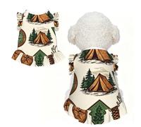 Outdoor Badges L Pet Apparel for Small Dogs-Cute Summer Outfit for Puppy, Soft Breathable Pet Clothes for Cat