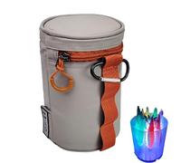 Outdoor Bag for Freshwater - Accessory Organizer with LED | Bait Storage Bag with Integrated Bait Light for Night & Ice, Includes Climbing Clip, Black, 17x11.5cm, 1 Pie