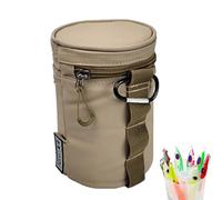 Outdoor Bag for Freshwater - Accessory Organizer with LED | Bait Storage Bag with Integrated Bait Light for Night & Ice, Includes Climbing Clip, Black, 17x11.5cm, 1 Pie