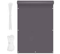 Outdoor Balcony 0.75x8.5m UV Protect Waterproof No Screws High Visibili Reduct Dark Gray Ideal for Parties Events and Outdoor Spaces