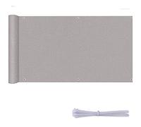 Outdoor Balcony Cover Light Grey 9.5m Windproof & Waterproof Grommeted for Easy Installation Durable Protection for Patios & Balconies