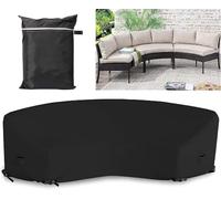 Outdoor Balcony Modular Sofa Cover, Made Of Durable 210D Oxford Fabric.(Schwarz,483x99x92cm)