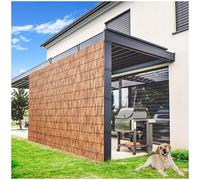 Outdoor Balcony Privacy Fence Screen Decorative Fences 2ft 3ft 4ft 5ft 6ft High Natural Reed Fencing, Privacy Screen Shade Cover Patio Canopy(3.3x19.7ft/101x600cm)