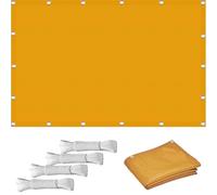 Outdoor Balcony Privacy Screen 3x5m, Weather Resistant 100% Polyester, Easy to Hang Sunshade with Ropes, Colors for Camping & Pool