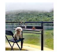 Outdoor Balcony Railing Hanging Table WeatherResistant Folding Metal Desk Small Aluminium Bar Table for Railings SpaceSaving Patio Fur (L39.4 x W10.6)