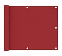 Outdoor Balcony Waterproof Wind Resistant Red PU Coated Oxford Fabric 75x500 cm Ideal for Sun Protection & Enhanced Outdoor Living Spaces
