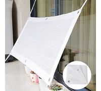 Outdoor Balcony White with UV Protection Weather Resistant Breathable Garden Shade with Grommets Tear Resistant Ideal for Patios & Gardens.