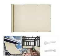 Outdoor Balcony Windbreak Screen UV Protection Privacy Cover with Grommets & Tie Ropes Perfect for Gardens Patios and Privacy in Outdoor Spaces