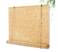 Outdoor Bamboo Blinds 90 100 120 150 160 180cm Wide Roll Up Bamboo Shades Made To Measure Natural Reed Curtains Roman With Lifter Outdoor Roller Blinds For Kitchen Windows Pergola Balcony Door