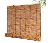 Outdoor Bamboo Blinds 90 100 120 150 160 180cm Wide Roll Up Bamboo Shades Made To Measure Natural Reed Curtains Roman With Lifter Outdoor Roller Blinds For Kitchen Windows Pergola Balcony Door