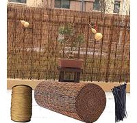 Outdoor Bamboo Fence Roll Retro Roller Blinds for Garden Privacy Waterproof Sun e Sn UV Protect for Patios Villas Restaurants and Hotels.