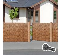 Outdoor Bamboo Fencing Screen - 50-160cm Height Decorative Privacy Fence for Patio, Balcony, Porch, Pool - 165x800cm Garden Landscape Solution