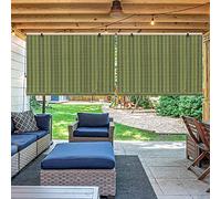 Outdoor Bamboo Roller Shades Wooden Venetian Blinds Window Blackout Curtains for Kitchen Interior & Exterior Garden Durable & Customizable UV Protection