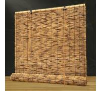 Outdoor Bamboo Shades for Patio: Bamboos Roll-Up Blinds Reed Shades,Patio Shades, for Indoor/Outdoors Privacy， Light Filtering，Easy to Install，UV Resistant ，for Home & Patio(44x64in(WxH))