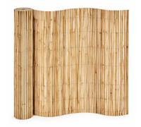 Outdoor Bamboo Slat Privacy Screen - Bamboo Slat Fence 4m High - Natural Screening & Privacy Panel - Garden Rolled Fence Panel - 1m, 1.2m, 1.5m, 1.8m & 2m (1.8m x 4m)