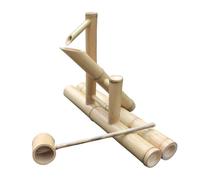 Outdoor Bamboo Water Fountain Japanese Rocking Water Feature with Universal Pump Tranquil Garden Decor for Relaxation Zen Style Waterfall for Patios