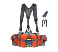 Outdoor Banners Pack - Waterproof Hiking Waist Bag Bottle Holder | Adjustable Strap Travel Belt, Durable Waist Pack for Running, Jogging, Fishing, Hunting, Camping, Accesso, Orange, Se référer au