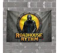 Outdoor Bar Decor Roadhouse Rhythm: A Post-Apocalyptic Musical Adventure Tapestry Man Cave Bar Tapestry for Bedroom Aesthetic(100X150CM)