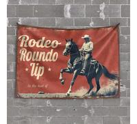 Outdoor Bar Decor Rodeo Roundup: In The Heart Of Cowboy Culture. Tapestry Outdoor Bar Decor Kawaii Room Decor(75X100CM)