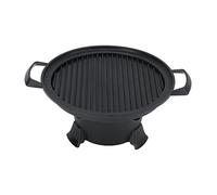 Outdoor Barbecue Grill, Portable BBQ Grill Food Grade Die Cast 1-2 People with Nonstick Baking Pan for Outdoor Use