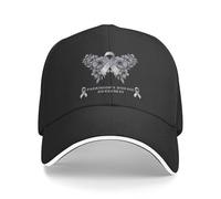 Outdoor Baseball Cap Parkinson's Disease Awareness Flower Butterfly Trucker Dad Hat Printed Tennis Caps for Adult, Boys, Men