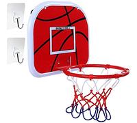 Outdoor Basketball Hoop, Over-The-Door Indoor Soft Garage Basketball Goal for Home/Office Game (Adults & Boys) with Balls, Durable Bracket and Net(34 * 25cm)