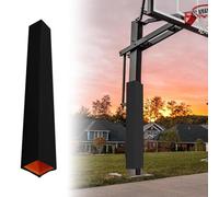 Outdoor Basketball Pole Protector Pad - 122cm Height Column Cush for Ga or Basement All-Season Foam Padding 21.5 x 21.5cm Safe Guard