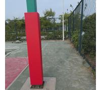 Outdoor Basketball Post Padding - Safety Pads for 4"x4" to 8"x8" Posts, Red Garage/Basement Protection, Compatible with 6"x6" Posts - Boost Safety & Durability