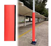 Outdoor Basketball Post Protector Cush Thick Foam Padding for Ga & Basement Round Cover for Enhanced Safe and ili