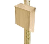 Outdoor Bat Shelter | Sturdy Wooden House with Waterproof Roof - For Bats for Gardens, Natural Solid Wood Protection Against Extreme Weather Conditions and Conditions