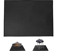 Outdoor BBQ Grill Mat for Patio Table and Deck Protection: Fireproof Heat Resistant Fiberglass Silicone Resin Design to Resist Oil Water Grease (100 * 152CM39*60)