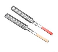 Outdoor BBQ Grilling Basket Set 2Pcs Nonstick Clamp for Grilling For Fruits and Veggies