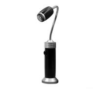 Outdoor BBQ Light, Adjustable Rotating Grill Light With Magnetic Base 360-Degree Bendable Head Aluminum Alloy Lamp For BBQ Camping Work Table(black)