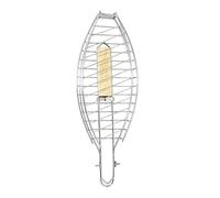 Outdoor BBQs, Grilling Whole Fish and Seafood,Smoker Accessories gif-ts | Secures fish intact, pre-vents breaking, versatile for steak veggies, campfire oven safe,Foldable