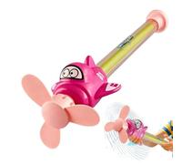 Outdoor Beach Splashing Toy - Helicopter Style Rotating Water gu-n - 71cm Stretchable Squirter Tube for Garden Party - Handheld Summer Bath Sprayer for Kids Aged 3-7