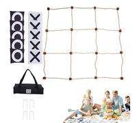Outdoor Bean Toss - Linen Throw Landing Boards, Garden Activity Kit Sack Target | Beach Lawn Camping Birthday Backyard Picnic Weekend Gathering Family Strategy Skill Challenge Entertainment Pl