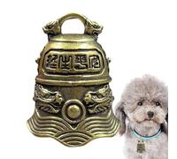 Outdoor Bear Bell - Heavy Brass Camp Bell, Loud Warning Device, Vintage Dragon Pattern Hiking Accessories for Men Women Dogs Survival Track Equipment Use